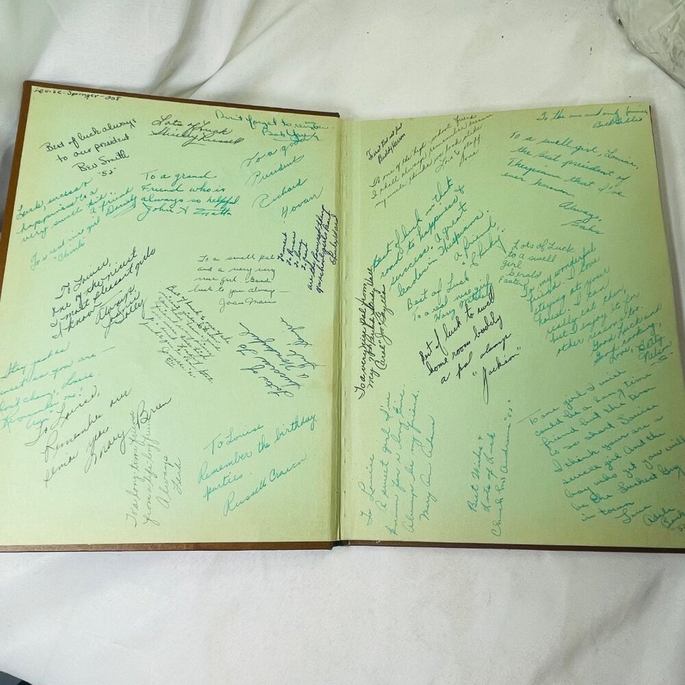 1952 On The Mon Brownsville Senior High Yearbook Hardcover Brownsville PA Signed - Picture 5 of 10